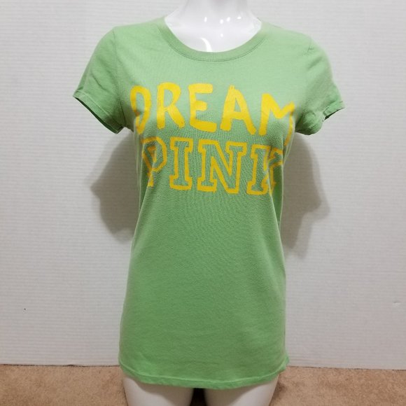 Victoria's Secret PINK top Large Dream PINK logo slogan graphic 2009 - Picture 1 of 15